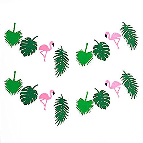 KEFAN Sommer Tropical Party Banner Girlande für Hawaiian Luau Geburtstag Party Festival Dekoration 