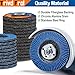 40 Pack Flap Discs 4 1/2 for Angle Grinder Sanding Disc - Trivd Frol 40/60/80/120 Grit T29 Flap Disc, 7/8 Inch Zirconia Abrasive Grinding Wheel Disc for Metal, Wood, Stainless Steel Finishing