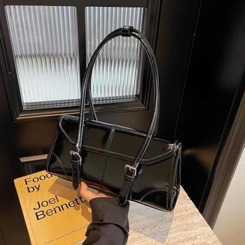 Women Shoulder Bag Retro Handbag Waterproof Leather Satchel Handbag with Top Handles Handbag Purse for Working Shopping Trave4