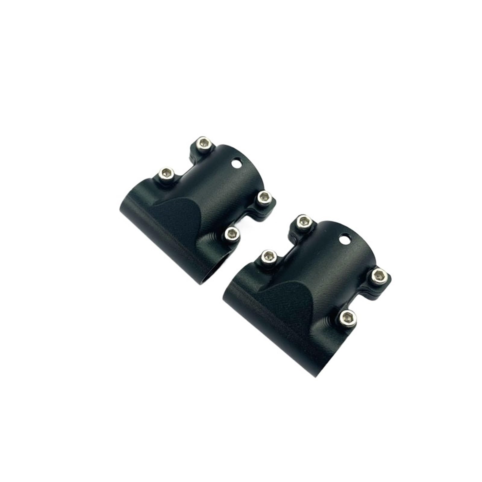 Giunto A T Da 16 A 10 Mm, Alluminio For Carrello Di Atterraggio Di Droni | Lavorato a CNC, parete da 3 mm, viti di fissaggio adatte for tubi da 16 e 10 mm.