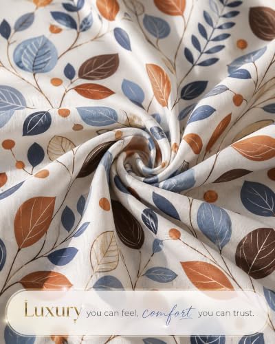 Image of VAS COLLECTIONS 240 TC Premium Cotton Single Bedsheet, Soft Breathable Comfortable Floral Printed Bed Sheet, Elegant Durable Bedding for Bedroom, Easy Care Single Bed Cover,60 x 90 Inches - Pale Sand