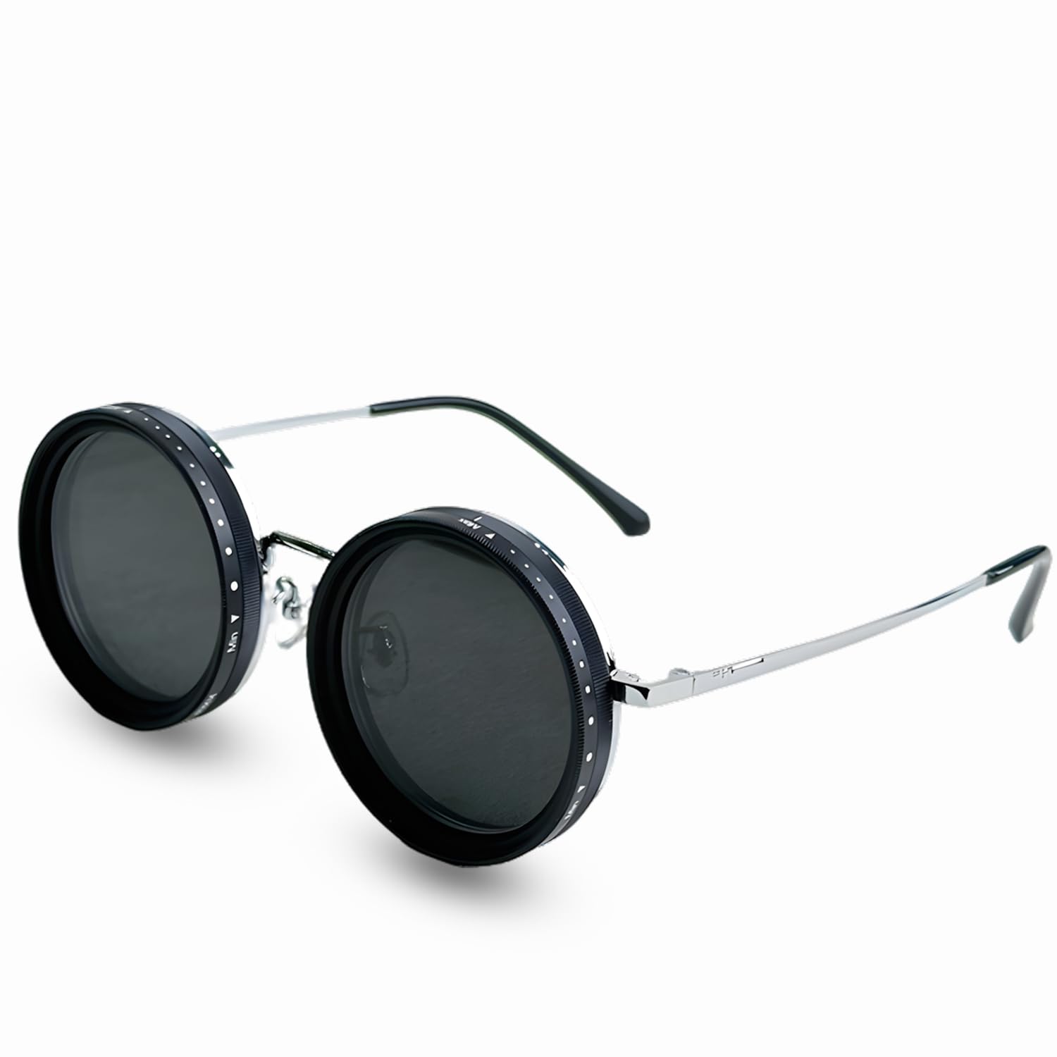 Adjustable Shades Glasses Tint Rounded Polarized Uv400 Lenses Nd Filter Sunglasses 1-9 Gears Beach Eyewear Unisex