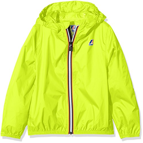 K-Way le Vrai 3.0 Claude, Giacca Impermeabile Bambino, Giallo (Yellow Fluo), 98 (Taglia produttore:3Y)