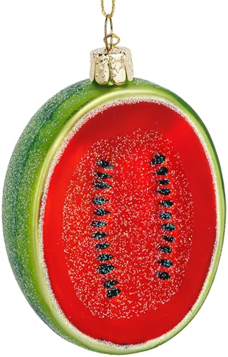 SIKORA Wassermelone besondere Weihnachtskugel Glas Christbaumschmuck...