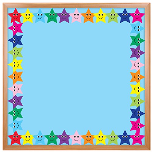 Frise moulée pour salle de classe étoiles multicolores Hygloss pour en finir avec l'affichage triste