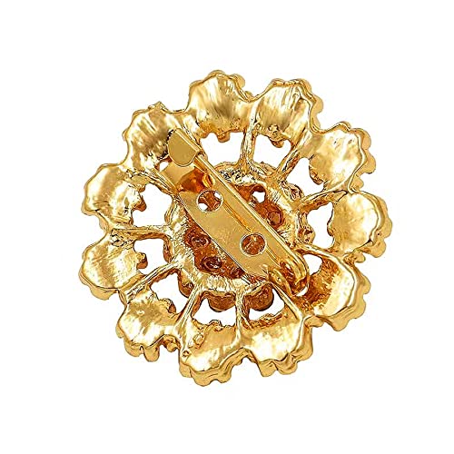 Lot 24Pcs Wedding Bouquet Brooches Kit Shiny Rhinestone Crystal Brooch Pin Set For Women Girl Fashion Diy Decorate Art Bridal Brooches Suit (24Pcs Rose Gold) #TOP1