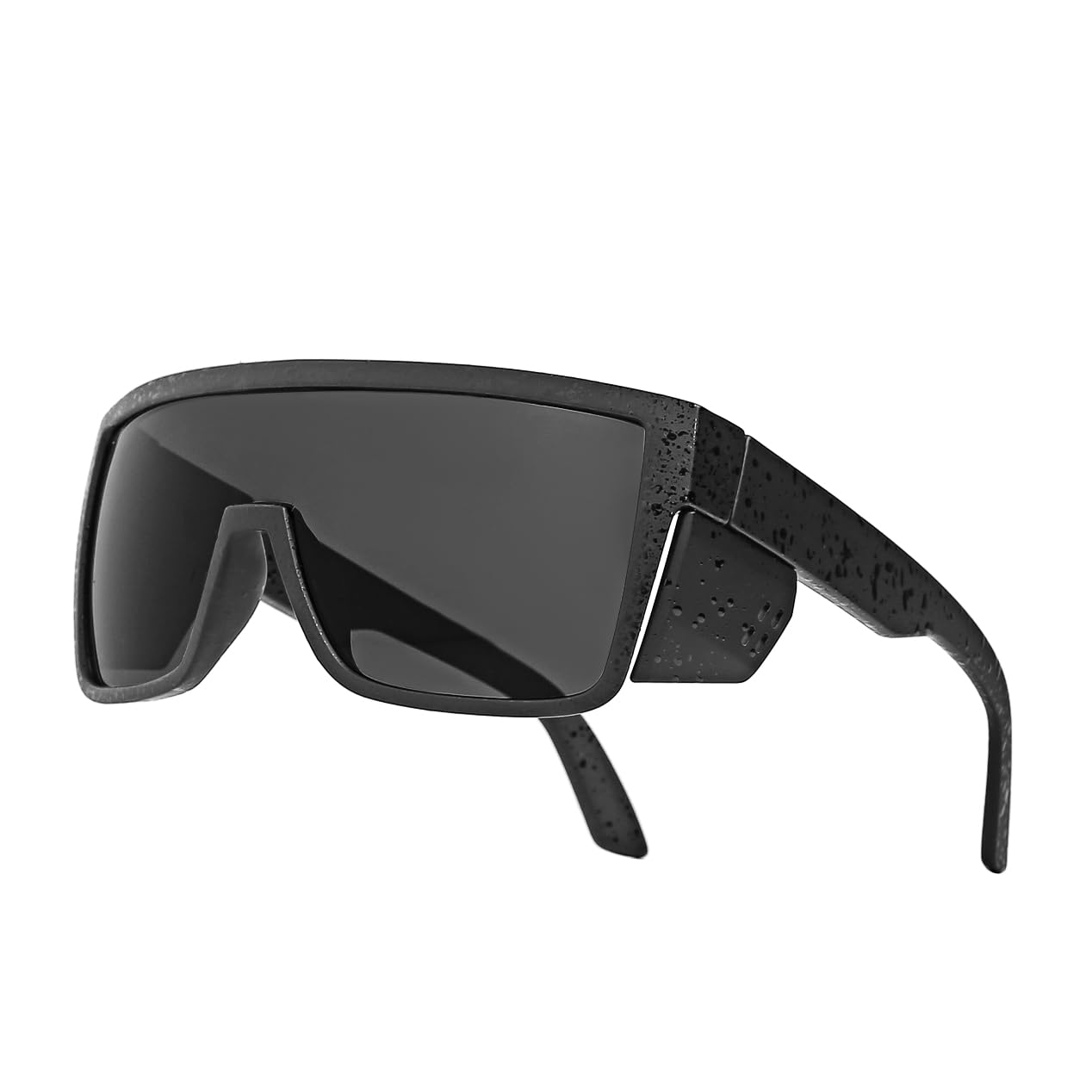 Occhiali da sole resistenti Z87 di sicurezza, lenti polarizzate UV400, protezioni laterali rimovibili