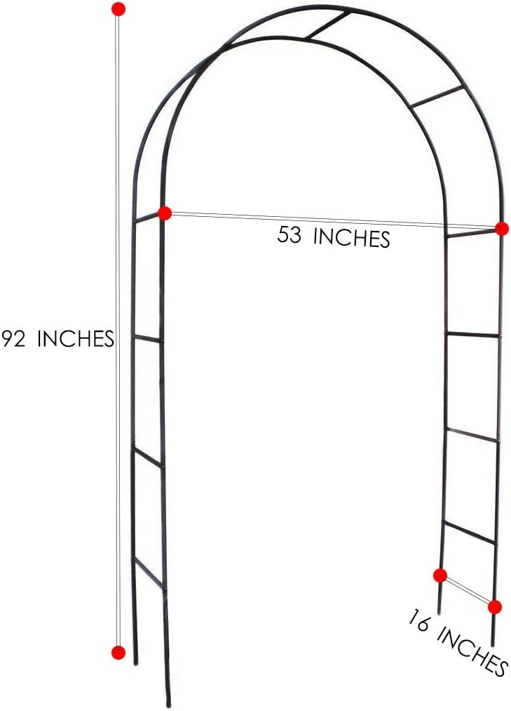 Suреr Sаlе 🛒 1. GO Steel Garden Arch, 7'8 High x 4'5 Wide, Garden Arbor for Various Climbing Plant, Outdoor Garden Lawn Backyard Buу 1 gеt 1 1. GO Steel Garden Arch, 7'8 High x 4'5 Wide, Garden Arbor for Various Climbing Plant, Outdoor Garden Lawn Backyard