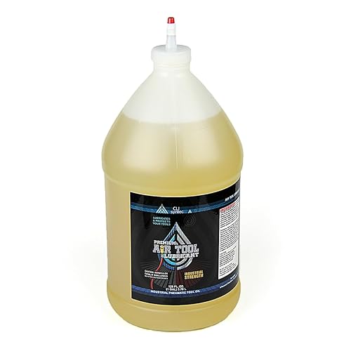 Lubricante prémium para herramientas neumáticas - Aceite para herramientas neumáticas industriales de 128 onzas líquidas (1 galón)