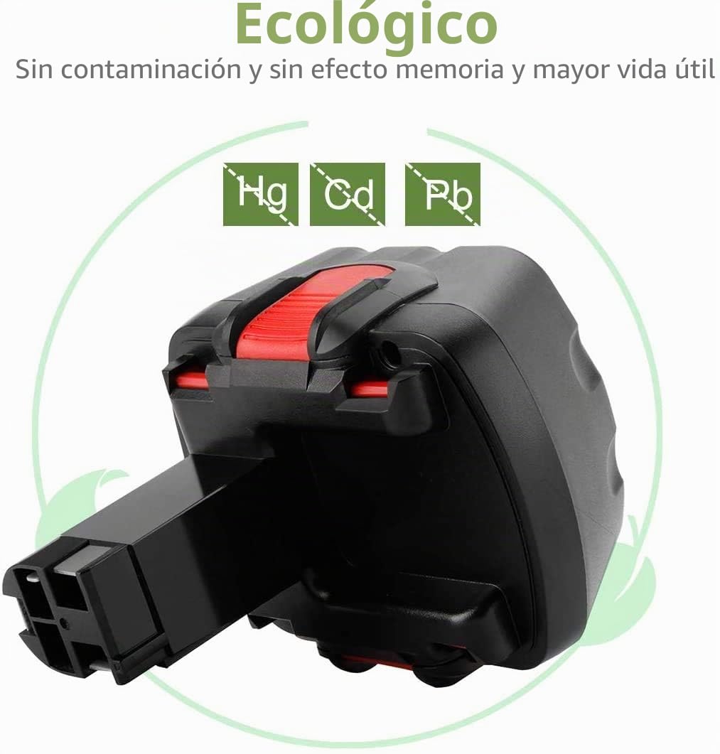 Kengdor 2X Batería de Repuesto 12V 3.6Ah Ni-MH para Bosch BAT043 BAT045 BAT120 BAT139 2607335542 2607335526 2607335274 2607335709 GSR 12-2 12VE-2 PSR 12 GSB 12VE-2 22612 23612 32612