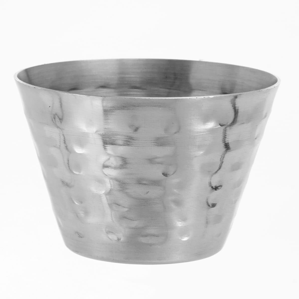 American Metalcraft HAMSC4 Hammered S/S 4 Oz. Sauce Cup - Dozen