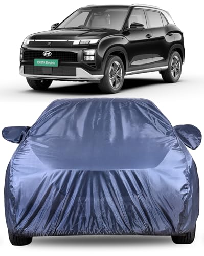 Image of Autofact Premium Car Cover for Creta Electric 2024 | All Weather Water-Resistant Full Body Car Cover | Light-Weight Triple-Stitched Outdoor Shield with UV Protection, Dustproof & Heat-Resistant