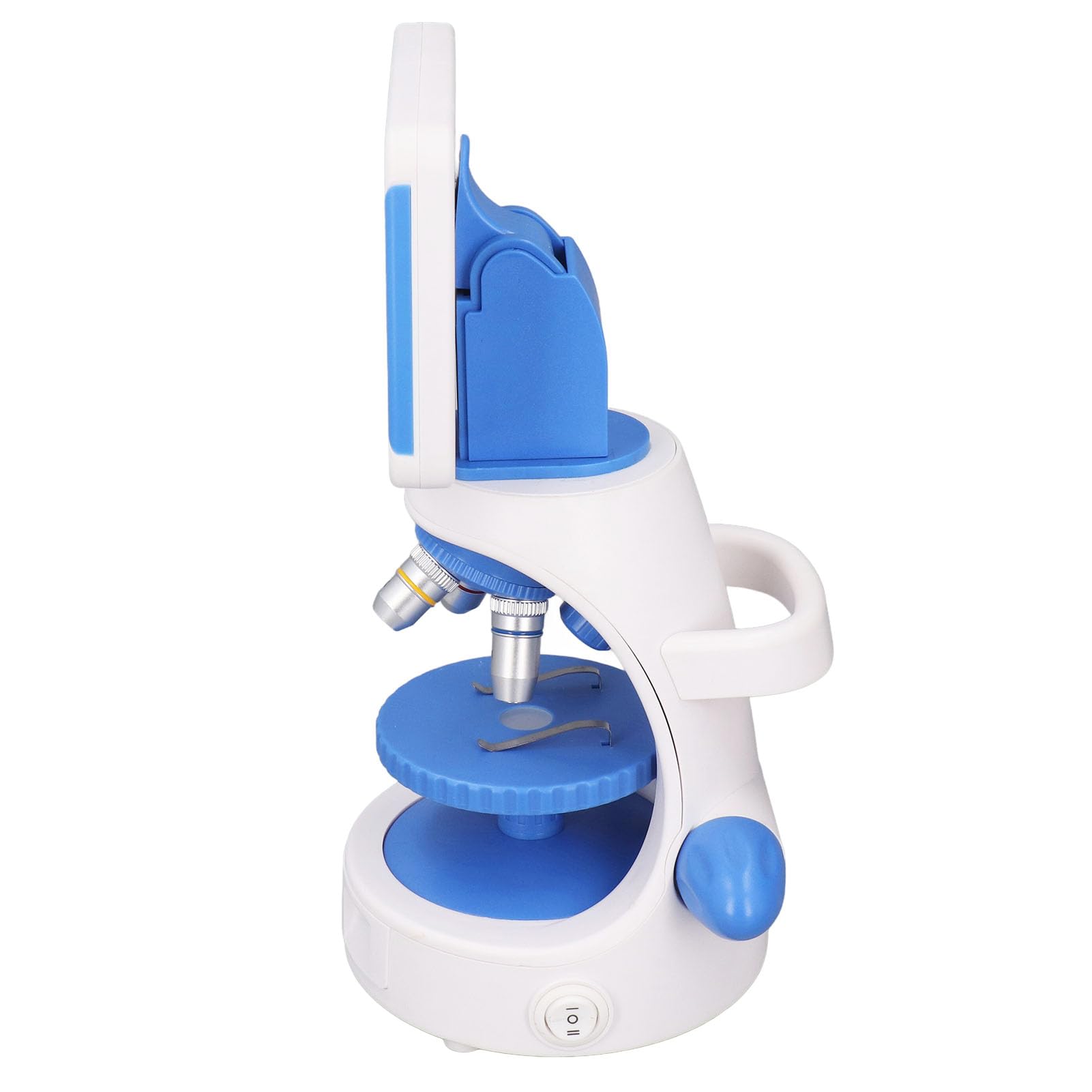 Aramox Microscopio Biológico, Microscopio Compuesto óptico ABS 40X 640X con Pantalla LED Brillo Ajustable para Niños Estudiantes Aula Exploración Científica en el Hogar