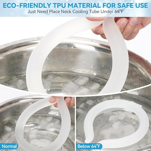 TILAK VENTURE Neck Cooling Tube, Reusable Neck Cooler Below 15°C (59°F), Summer Indoor/Outdoor Cooling & Heat Dissipation (White) - Image 3