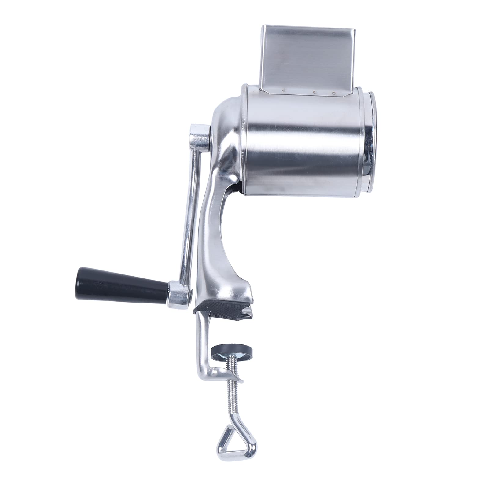 Grattugia rotante in acciaio inox, affettatrice manuale con 5 lame a tamburo, per verdure, frutta, formaggio, noci