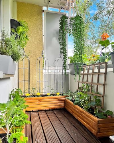 Image of RECUTMS 6pcs Artificial Hanging Succulents Fake String of Pearls Plant Faux Greenery Wall Plants for Spring Summer Indoor Outdoor Home Bedroom Patio Garden Wedding Graduation Party Decor