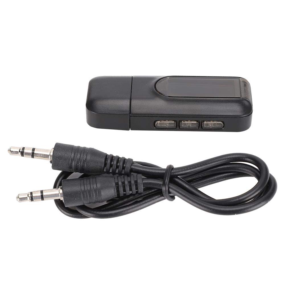Richer-R Bluetooth Transmitter Receiver,2 in 1 Wireless Bluetooth 5.0 Audio Transmitter Receive Adapter with LCD Display,Wireless Adapter Audio Transmitter with Lightweight Design