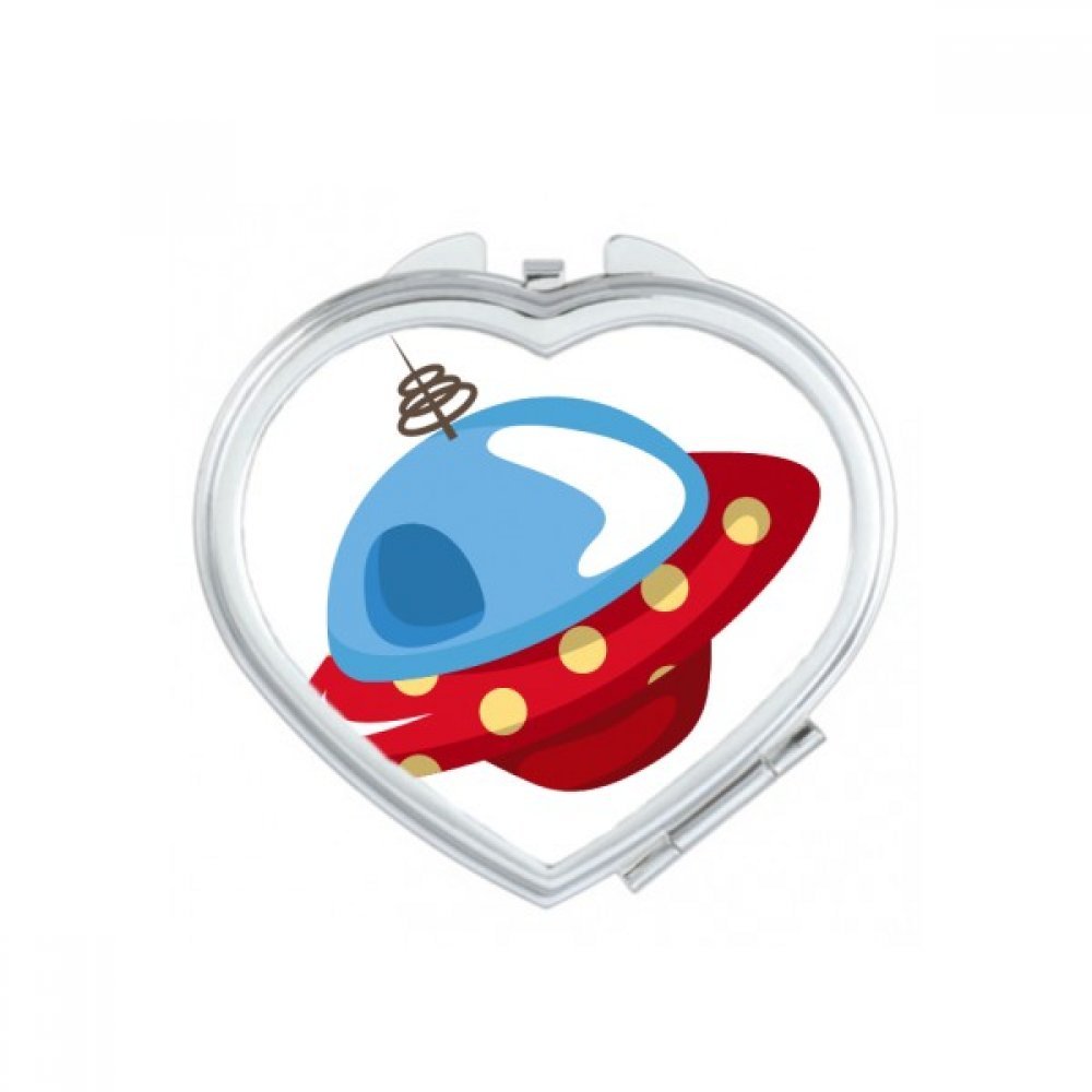 Petit cadeau mignon miroir compact univers astronaute portable miroir de poche multicolore
