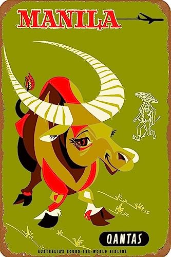 AJ AeB[N Ŕ̃uLŔ 20X30cm }jtBsAWAAirVintageTravel Advertisement Art Print Be[W uL Ŕ AJ W 20X30cm