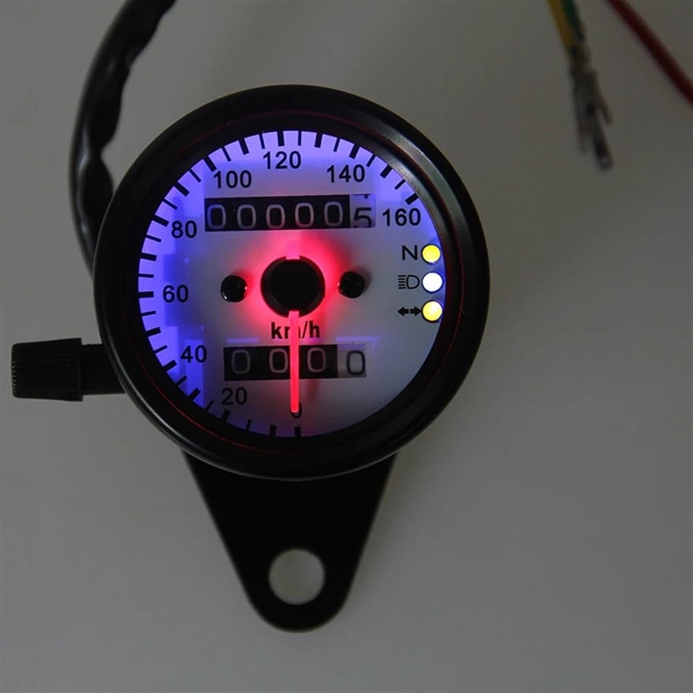 Odómetro Digital Odómetro Doble para Motocicleta, Velocímetro, Retroiluminación, Luz De Señal, Odómetro Digital Universal para Motocicleta, Motocross