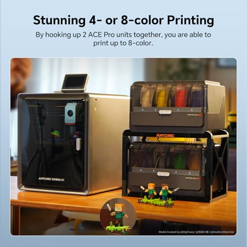 Image of Anycubic ACE Pro Multicolor 3D Printer Filament Dryer Box for Kobra 3 Max | Not for Anycubic Kobra S1 and Kobra X, Filament Auto Backup and Intelligent Identification