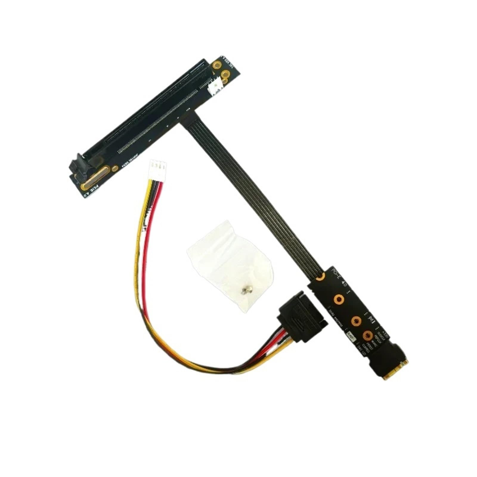 64Gbps M.2 NVMe na PCIE x16 4.0 kabel adapter graficzny GPU M.2M Key-M SSD na PCI-E 4.0 X4 ES CPU Riser Jumper Extender