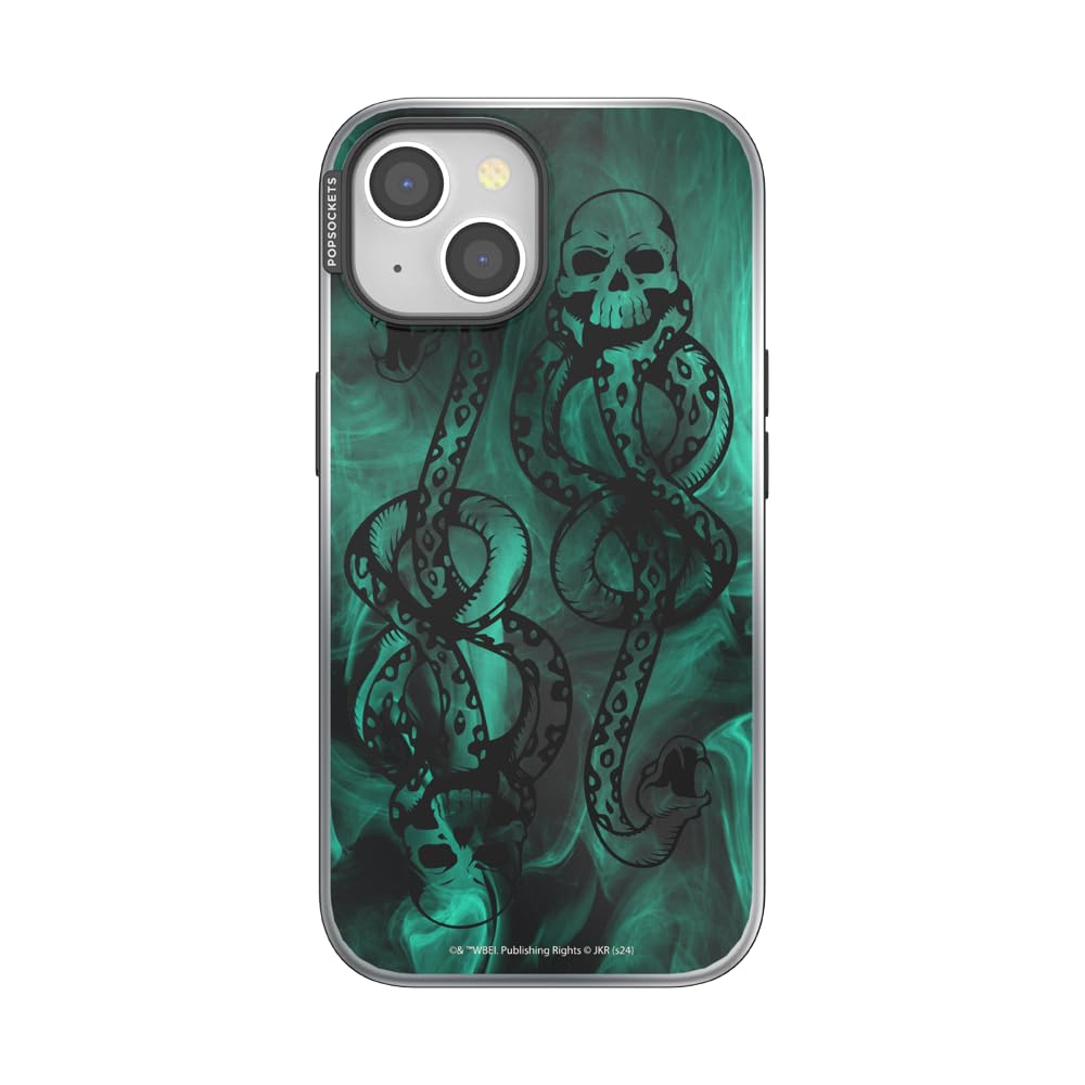 PopSockets iPhone 15 Pro Case Compatible with MagSafe, Phone Case for iPhone 15 Pro, Wireless Charging Compatible, Case Only - Harry Potter - Dark Mark