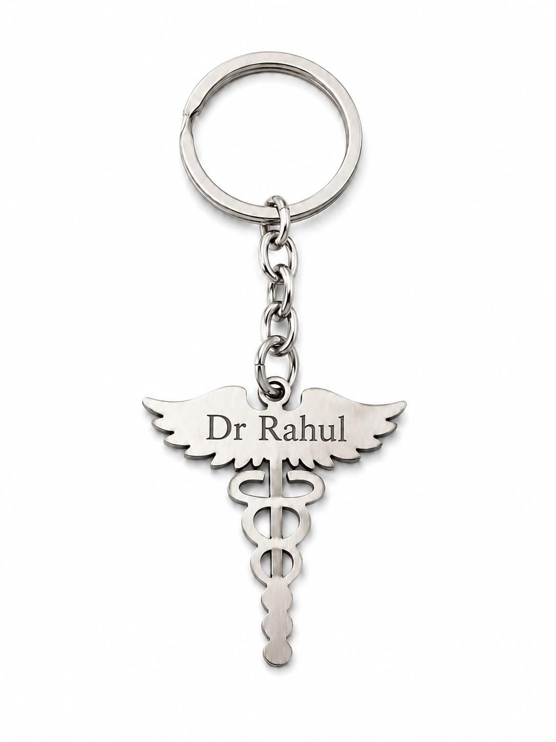 Customized Stainless Steel House Shape Keychain with Your Name Printed | Personalized Metal Key Chain for Men & Women | Bike, Car, Home, Office, Advocate, CA & Real Estate Gift-image-30
