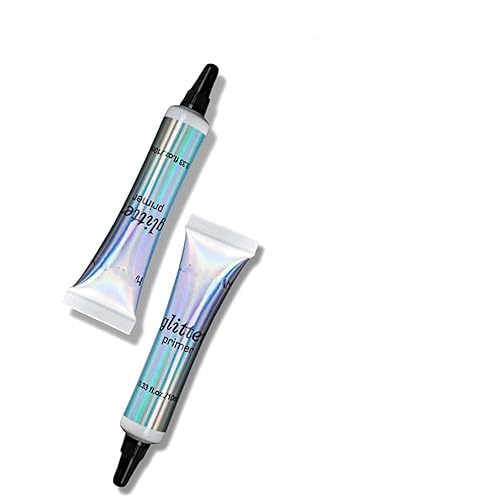 MAEPEOR Pegamento cosmético con purpurina de larga duración, gel de imprimación con purpurina, impermeable y a prueba de manchas, pegamento base