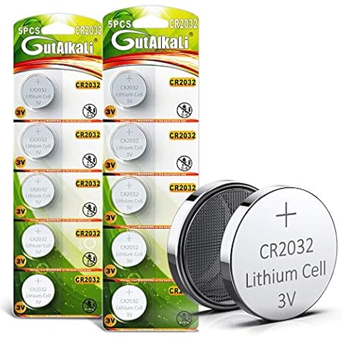 GutAlkaLi CR2032 3V Lithium Battery Pack Cover