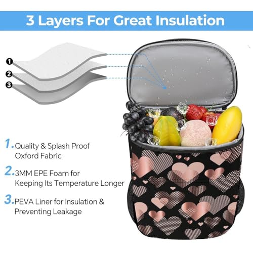 Sac à dos isotherme en polyester robuste avec sangles rembourrées réglables