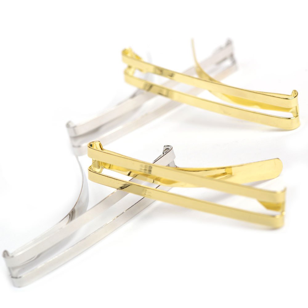 Goody Metal Domed Double Bar Hair Barrettes