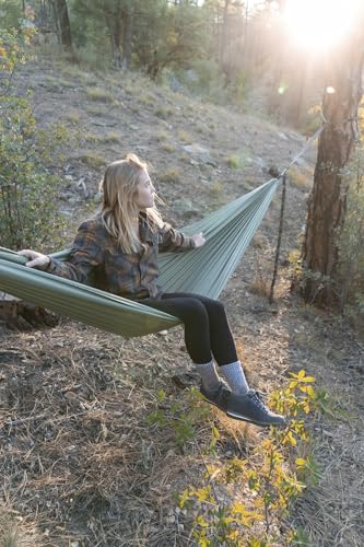 Klymit Camping Hammock 400 lb. Capacity with Heavy Duty Straps and Caribiners - Navigator Series - Pink - Image 4