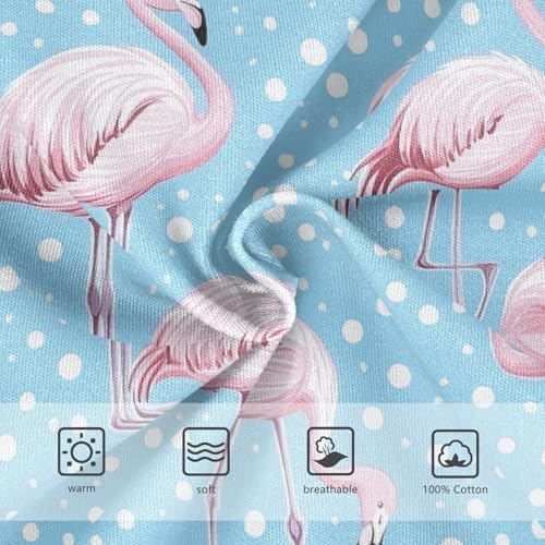Wusikd Flamingo Cute Boys' Underwear Cotton Cartoon Blue Boys Briefs Soft Toddler Underwear 2T3