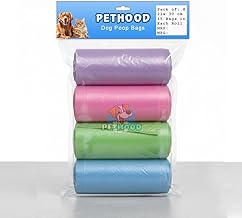 Dog Poop Pickup Bags | Pack of 60 | Extra Thick, Leak-Proof & Eco-Friendly | Easy Tear-Off Rolls for Pet Cleanup
