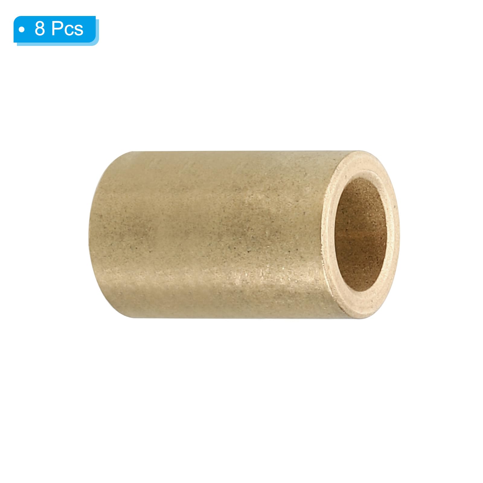 PATIKIL M8 Brass Spacers, 8 Pcs Metal Spacer Brass 8mm ID x 12mm OD x 20mm L Brass Spacers Screw Standoff for 5/16 Inch or M8 Screw - Image 3