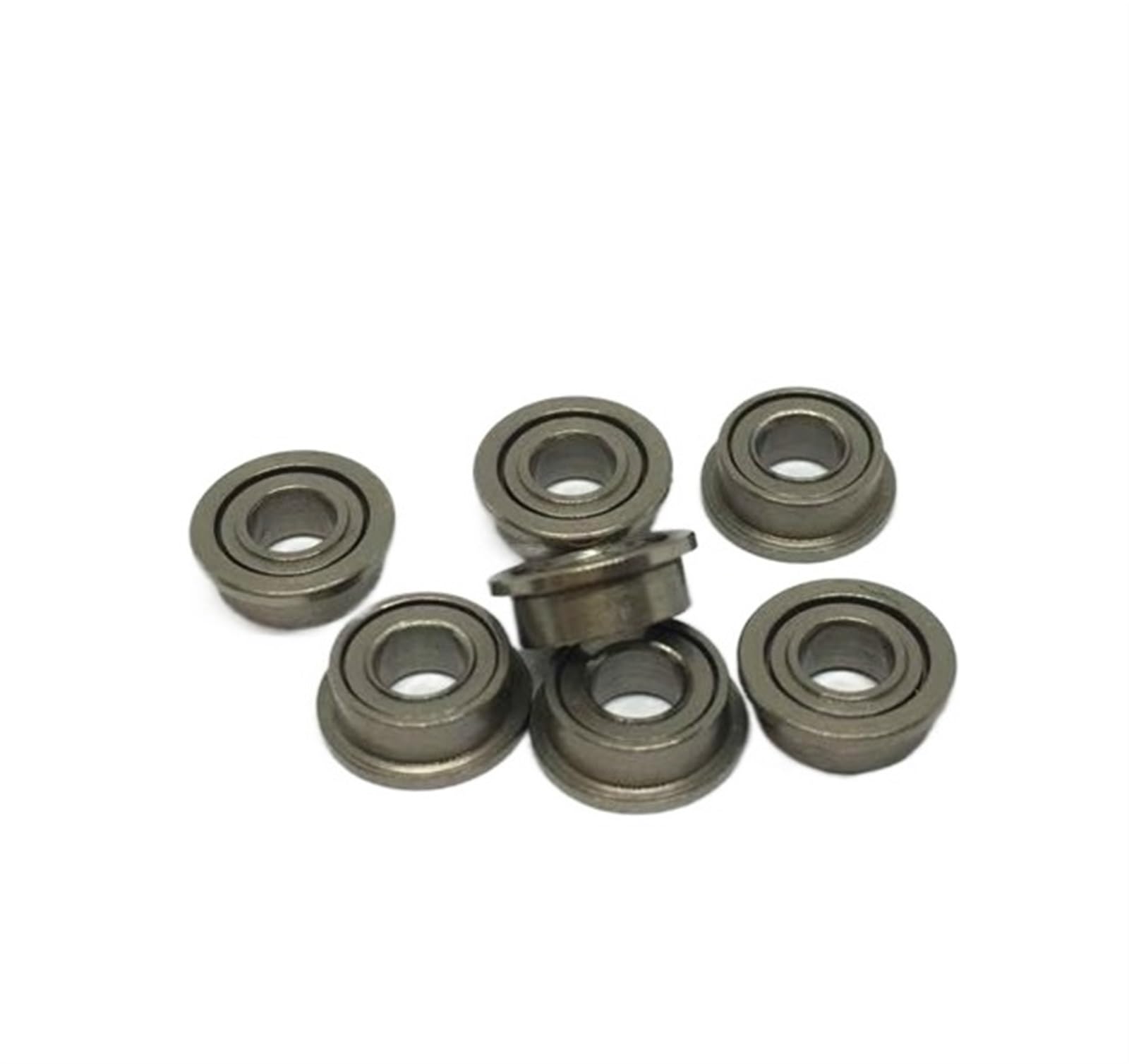 VSPPJYFG Bimetal Seal Shield Micro deep Groove Bearing 10pcs MF63ZZ 3x6x2.5mm Flange Bearings Deep Groove Ball Bearing