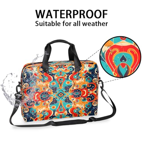 Bolso Maletín para Laptop 16 pulgadas Rojo Azul miniatura 3