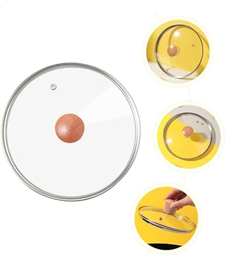 Miniatura 4 de BAZAC Tapa de vidrio templado, tapa para cocinar carnes, placa de vidrio para microondas, tapa de vidrio para sartén, reemplazo de tapa de olla