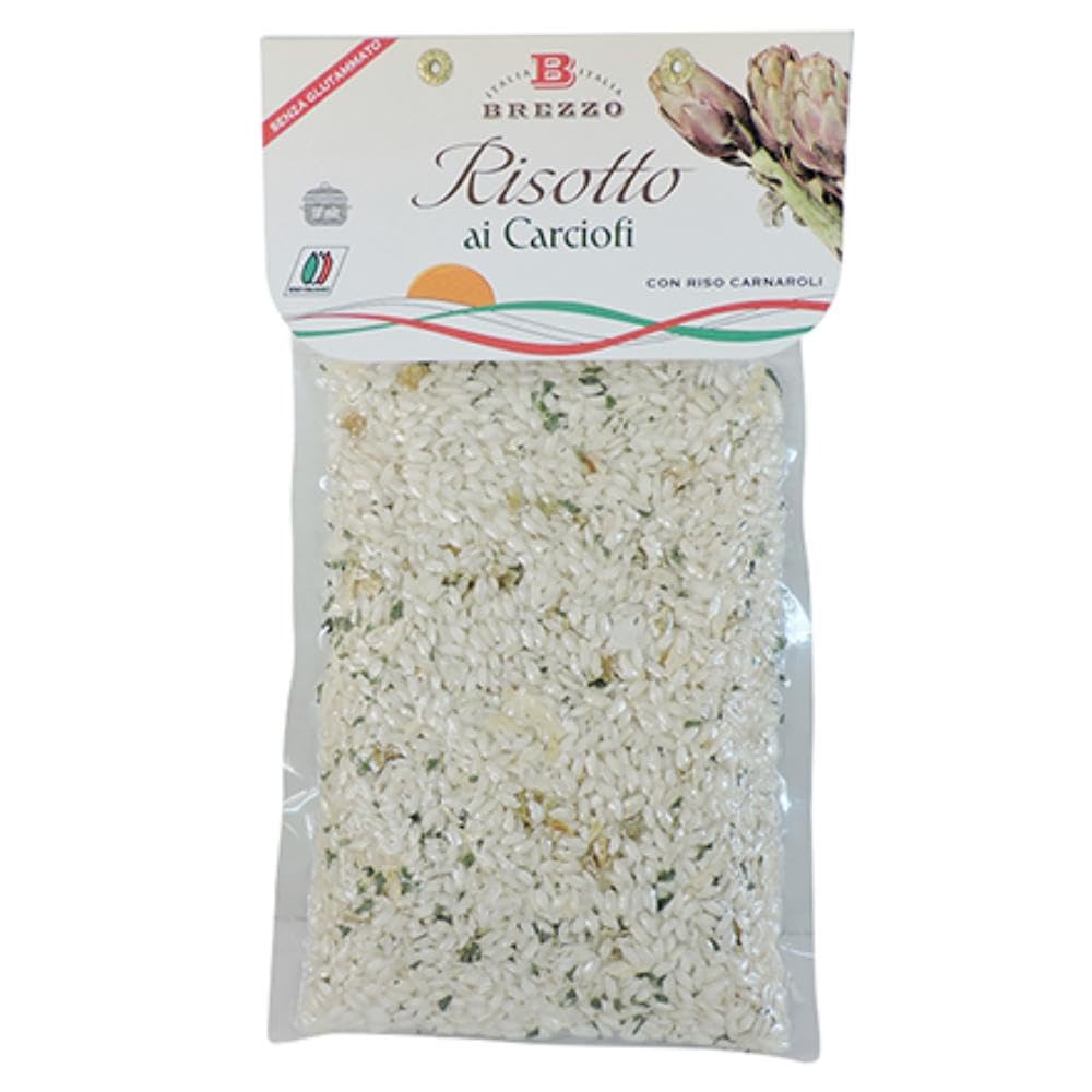 Brezzo Trío de Risotti de 300 g con espárragos, alcachofas y campesina