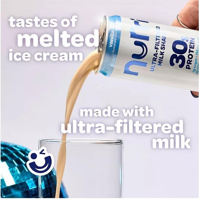 Nurri Ultra-Filtered Protein Shakes Vainilla 12 Pack miniatura 6
