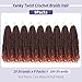 Datanala Yanky Twists Crochet Braiding Hair 10 Inch 9 Packs Crochet Hair with Curls Bohemian Passion Twists Crochet Hair Pre-looped Curly Crochet Braids Hair Extensions for Women (T350/NEW, 10 Inch)
