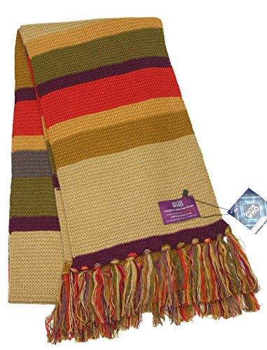 Doctor Who Fourth Doctor (Tom Baker) Shorter Scarf - Official BBC Licensed Scarf by LOVARZI4