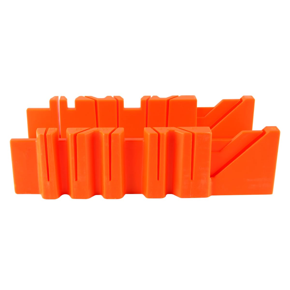 Nicear Caja De Ingletes De Precisión De 12" Con Guía De Ángulo Ajustable ( 45/22,5/90°) Y Abrazadera Para Carpintería, Compatible Con Sierra De Ranura Trasera, Abrazadera De Corte Duradera De ABS