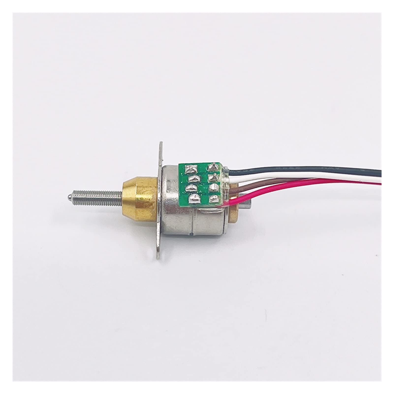 YEAHSO DC Motor Stroke 6mm Tiny Linear Actuator, D C 5V 2-Phase 4-Wire 10mm Precision Stepper Motor Telescopic Linear Screw Shaft
