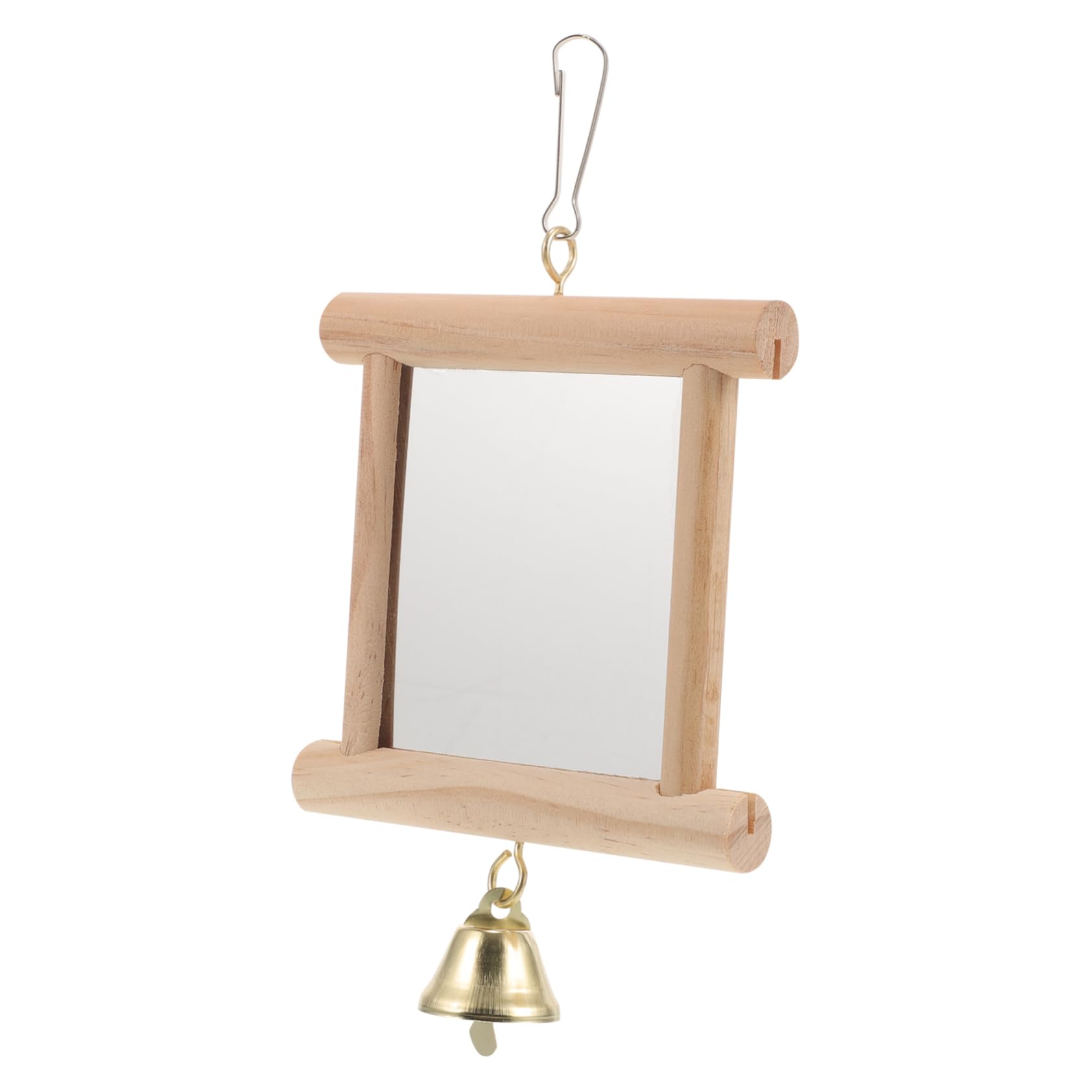 BESPORTBLE 5pezzi Giocattolo Per Uccelli Con Specchio Doppio Accessorio Per Pappagalli e Cocorite Design Appeso Materiale Resistente Per Gabbie e Divertimento
