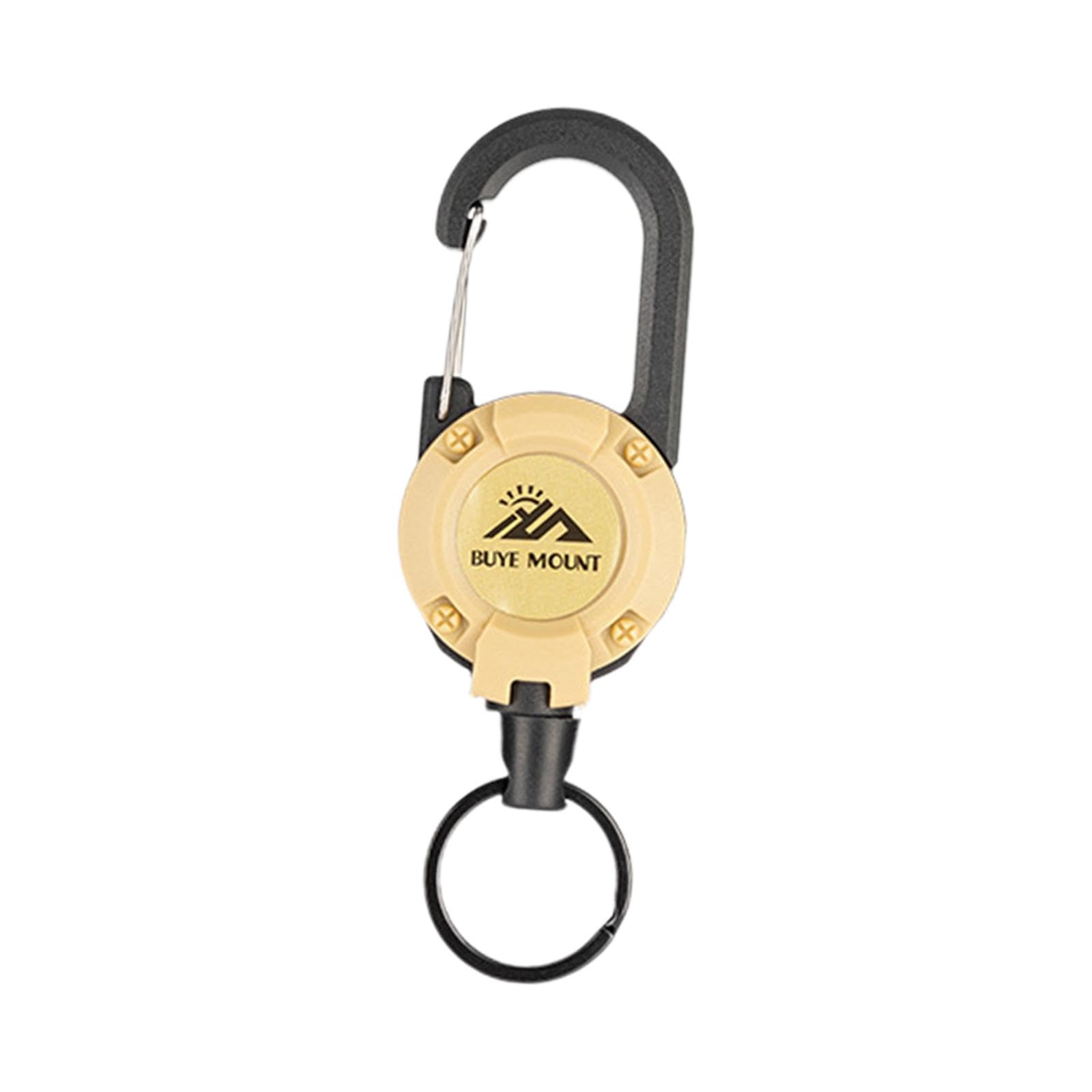 Fashion My Day Retractable Keychain Heavy Duty Badge Holder for Outdoor Camping Backpacking Khaki-picture-27