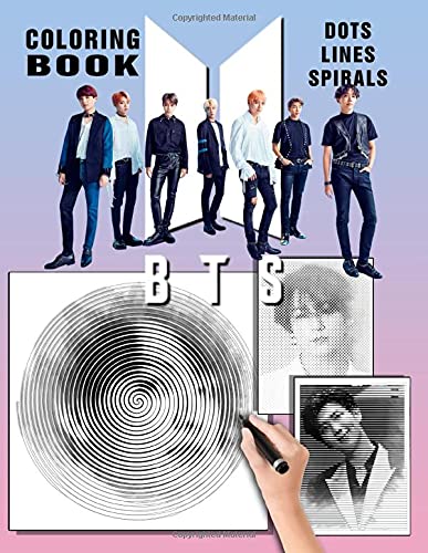 Bts dots lines spirals coloring book: new kind of coloring for ev…