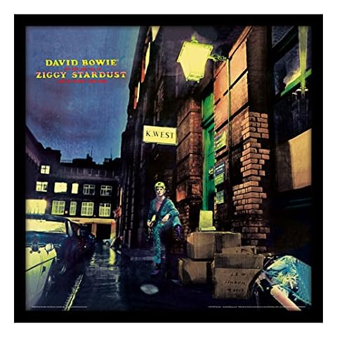 David Bowie Ziggy Stardust Framed Album Cover Cover