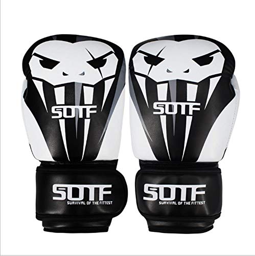 Gants de boxe pour enfants blanc 10 oz sac lourd équipement combat fitness junior